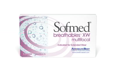 Sofmed breathables XW multifocal 6 Pack - Distance